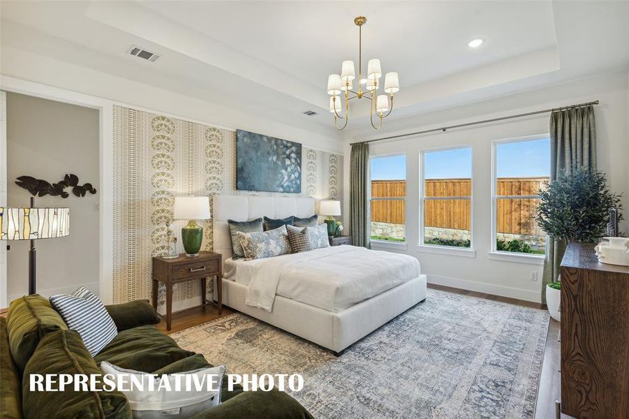 We offer dreamy owner's suites you will love calling your own!  REPRESENTATIVE PHOTO OF MODEL HOME