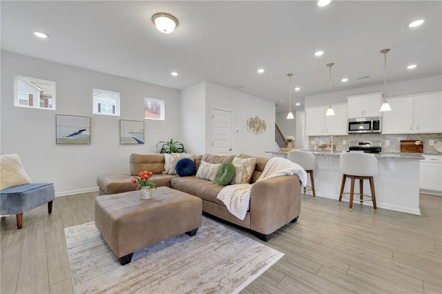 Furnished interior view inside a new home in , Cartersville (Image 13).