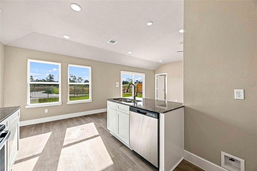 Furnished interior view inside a new home in Crockett Meadows, Conroe (Image 7).