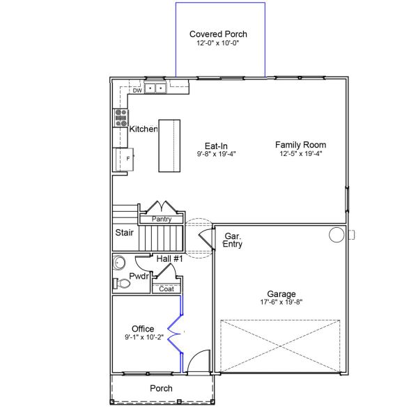 2D floor plan layout of this home in Winston Point, Gilbert, SC (Image 4).