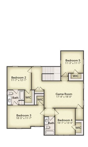 2D floor plan layout of this home in Morningstar, Aledo, TX (Image 3).