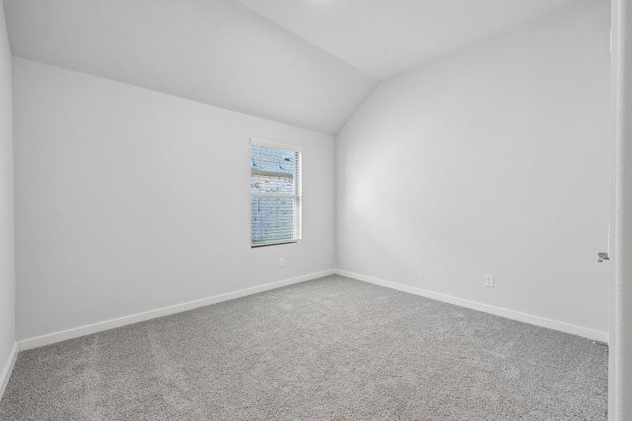 Bedroom in the Gilmour II home plan by Trophy Signature Homes