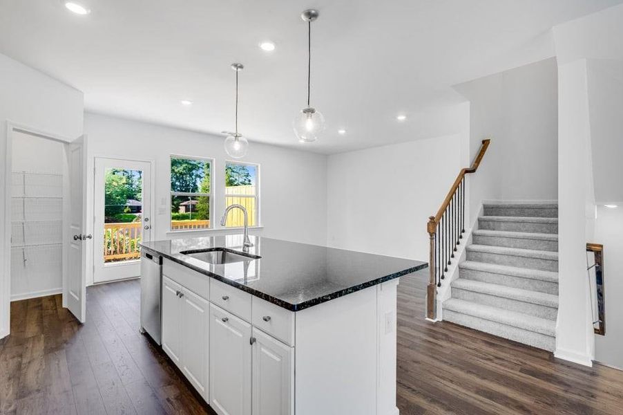 Furnished interior view inside a new home in Hampton Trace, Marietta (Image 10).