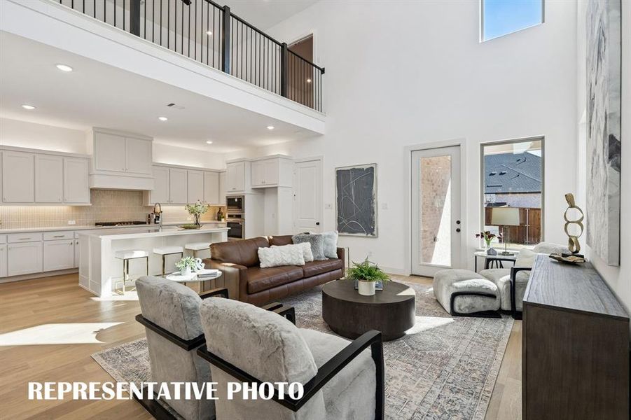 The open and flowing layout of our Marcel II plan was designed for entertaining!  REPRESENTATIVE PHOTO
