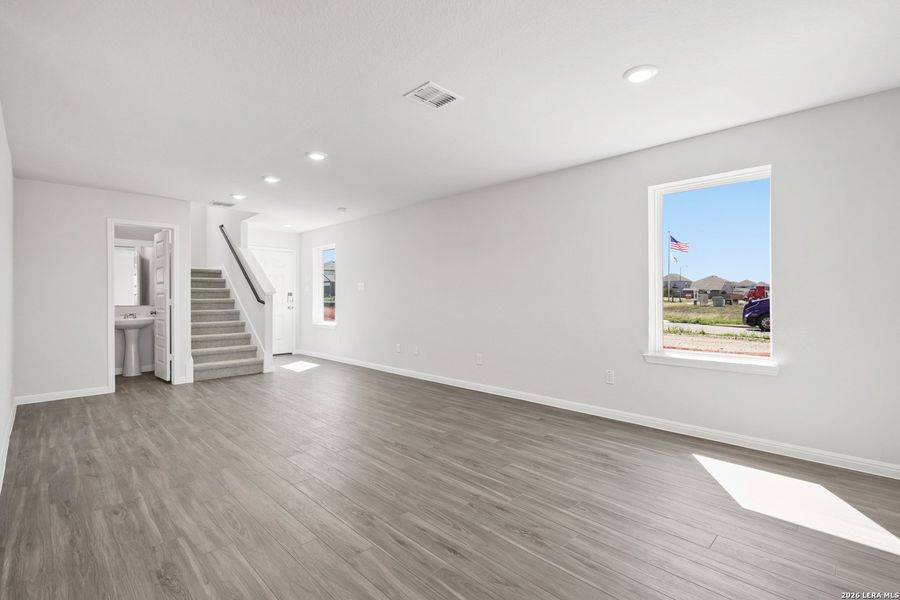 Spacious, unfurnished interior of a new home in Applewhite Meadows, San Antonio (Image 18). Spacious, unfurnished interior of a new home in Applewhite Meadows, San Antonio (Image 18).