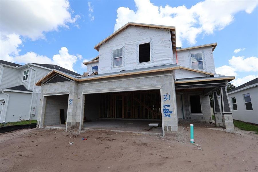 In-progress construction of a new home in Bay Lake Farms, St. Cloud, FL (Image 11).