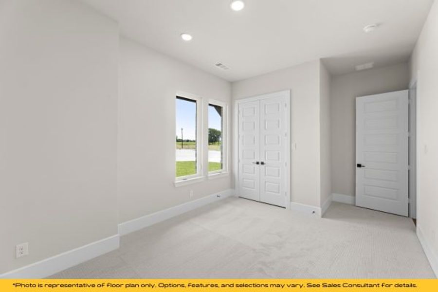 Representative unfurnished interior of a home built from the Belize by Stonefield Homes in Heath Golf and Yacht Club, Rockwall (Image 63).