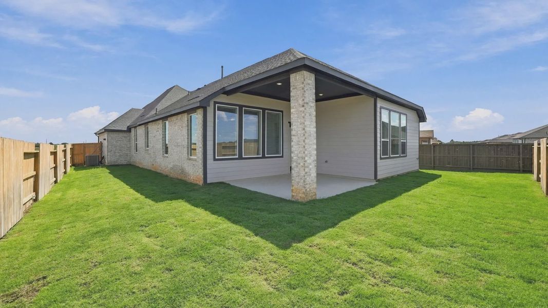 Exterior details and patio area of a home in Attwater 55s, Waller (Image 4).