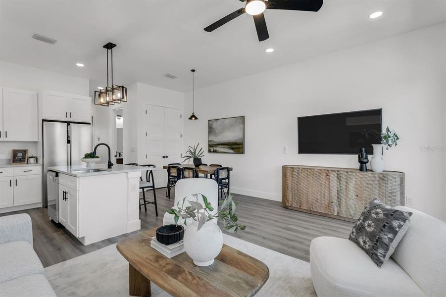 Furnished interior view inside a new home in , Tampa (Image 28).