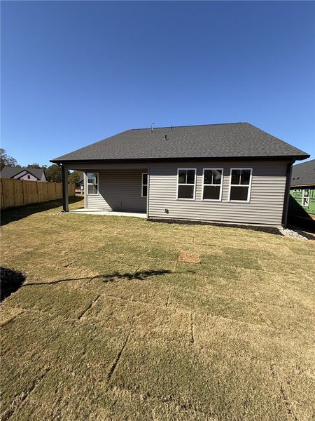 Exterior details and patio area of a home in The Meadows at Midway, Anderson (Image 3).