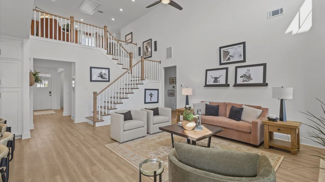 Furnished interior view inside a new home in Kayfield at Midway, Anderson (Image 6).