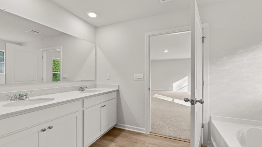 Furnished interior view inside a new home in Hamptons at Riverwood South, Dallas (Image 9).