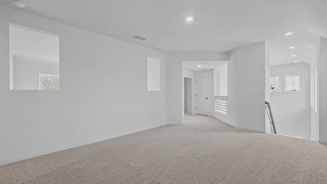 Representative unfurnished interior of a home built from the Portofino by Chesmar Homes in Legacy at Lake Dunlap, New Braunfels (Image 17).