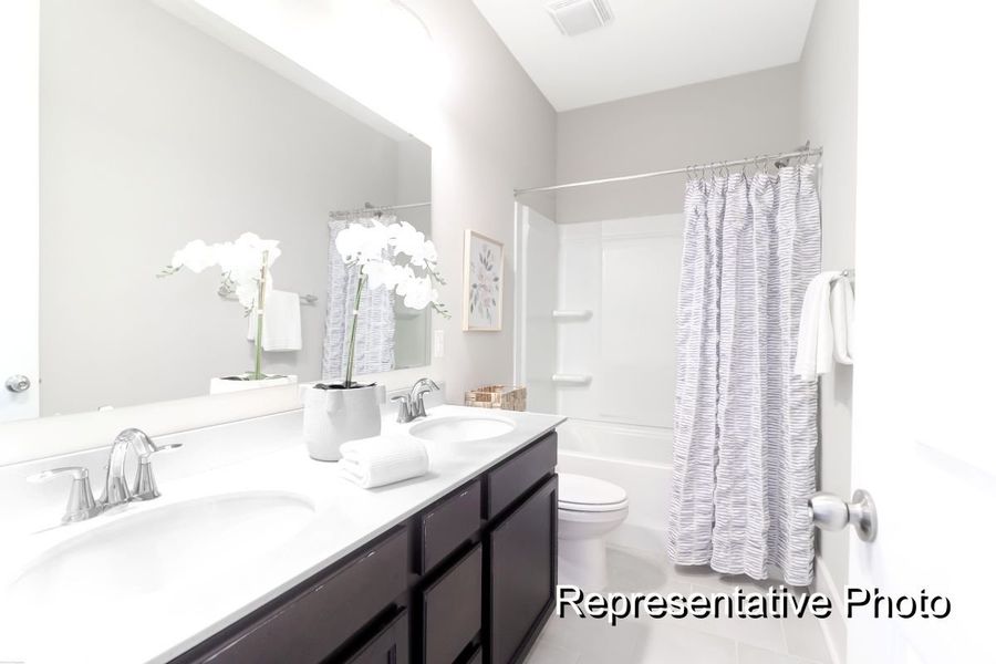 Furnished interior view inside a new home in Homecoming, Ravenel (Image 18).