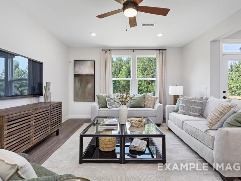 Representative furnished interior of a home built from the The Willow B by Davidson Homes LLC in Retreat at North Main, Lillington (Image 9).