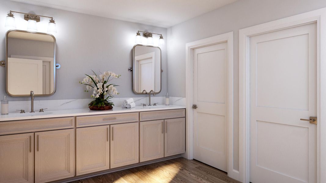 Primary Bathroom | Lotus at Harrell Oaks in Orlando, FL by Landsea Homes