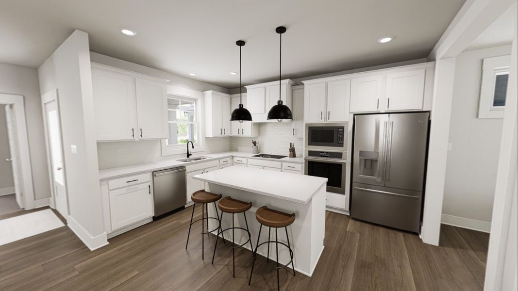 Furnished interior view inside a new home in Ponder, Wendell (Image 5).