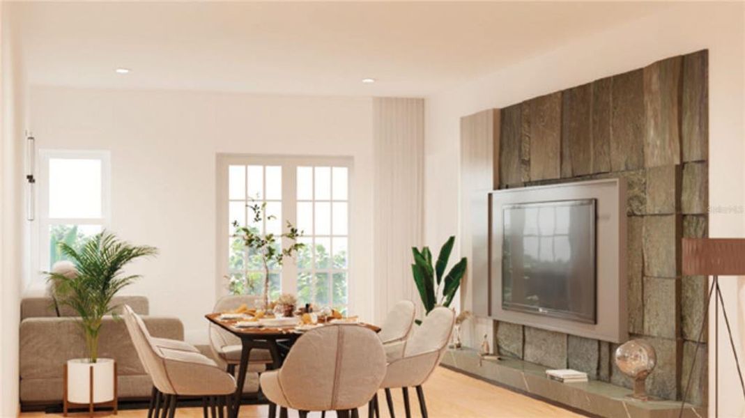 Furnished interior view inside a new home in , Kissimmee (Image 10).