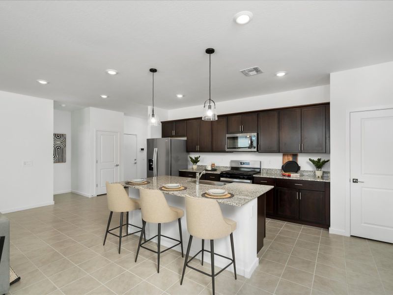 Kitchen in Cedar Floorplan at Silva Farms