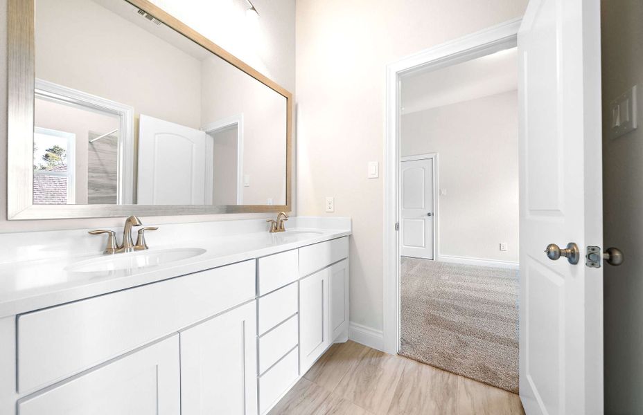 Representative furnished interior of a home built from the 3300 by Ravenna Homes in Bridgeland 50′, Cypress (Image 20).