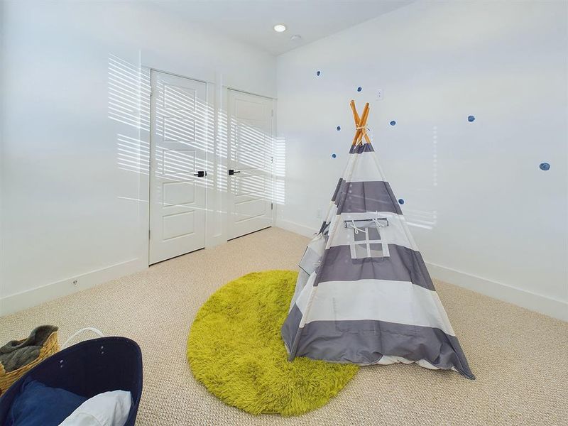 Secondary bedroom on the second floor.