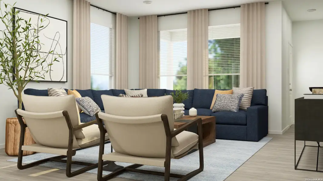 Furnished interior view inside a new home in Navarro Ranch, Seguin (Image 38).