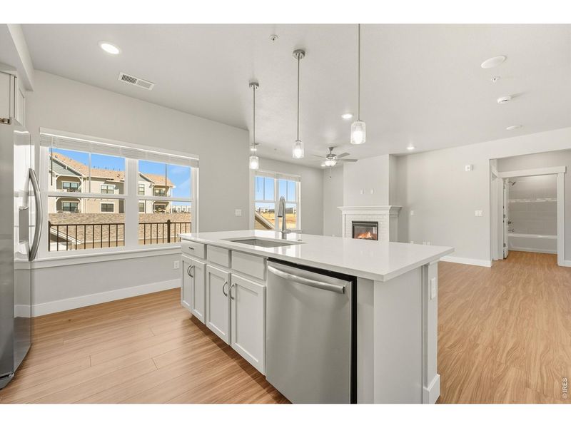 Furnished interior view inside a new home in The Lakes at Centerra - North Shore Flats, Loveland (Image 4).