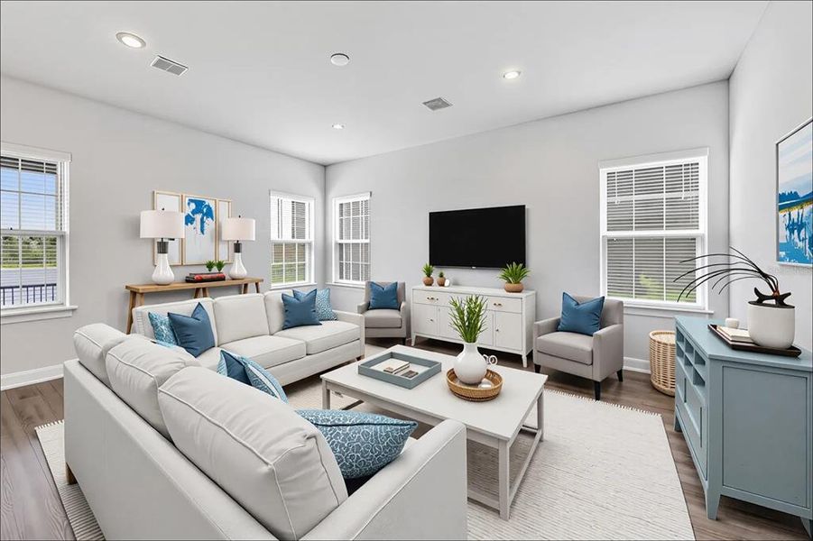 Furnished interior view inside a new home in Avalon Woods, Lakewood Ranch (Image 7). Furnished interior view inside a new home in Avalon Woods, Lakewood Ranch (Image 7).