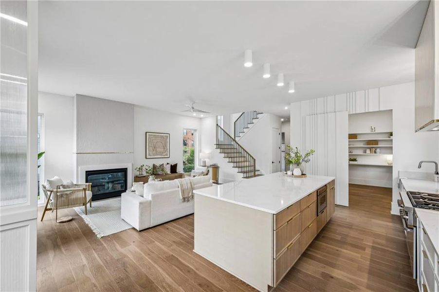 Furnished interior view inside a new home in , Atlanta (Image 8).