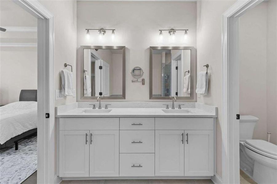 Furnished interior view inside a new home in , Peachtree Corners (Image 30). Furnished interior view inside a new home in , Peachtree Corners (Image 30).