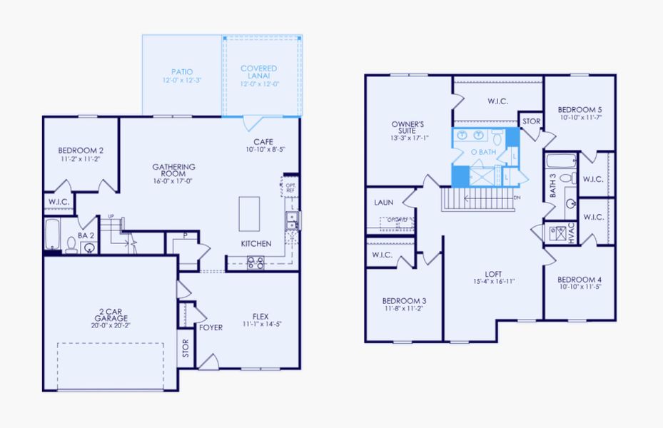 2D floor plan layout of this home in Salem Bay, Beaufort, SC (Image 2).