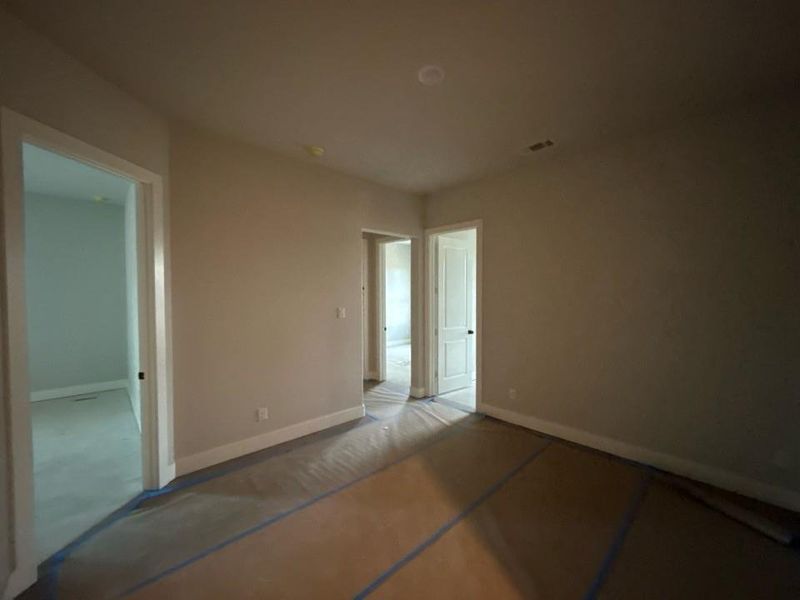 Empty room with baseboards