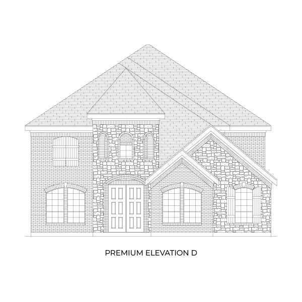 Representative exterior photo of a completed home built from the Duke R by First Texas Homes in Villages of Creekwood, Frisco, TX (Image 7). Representative exterior photo of a completed home built from the Duke R by First Texas Homes in Villages of Creekwood, Frisco, TX (Image 7).