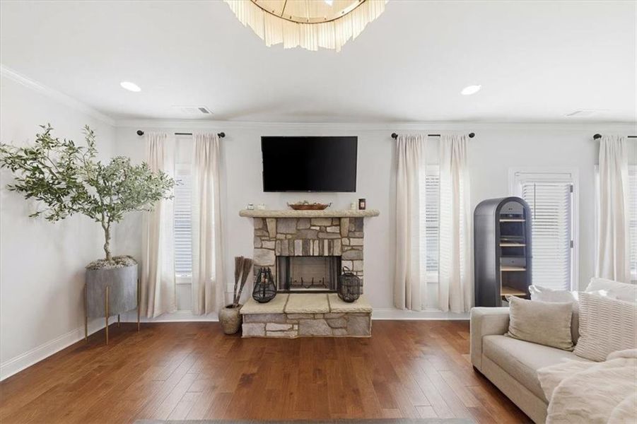 Furnished interior view inside a new home in Nine Oaks, Locust Grove (Image 10).