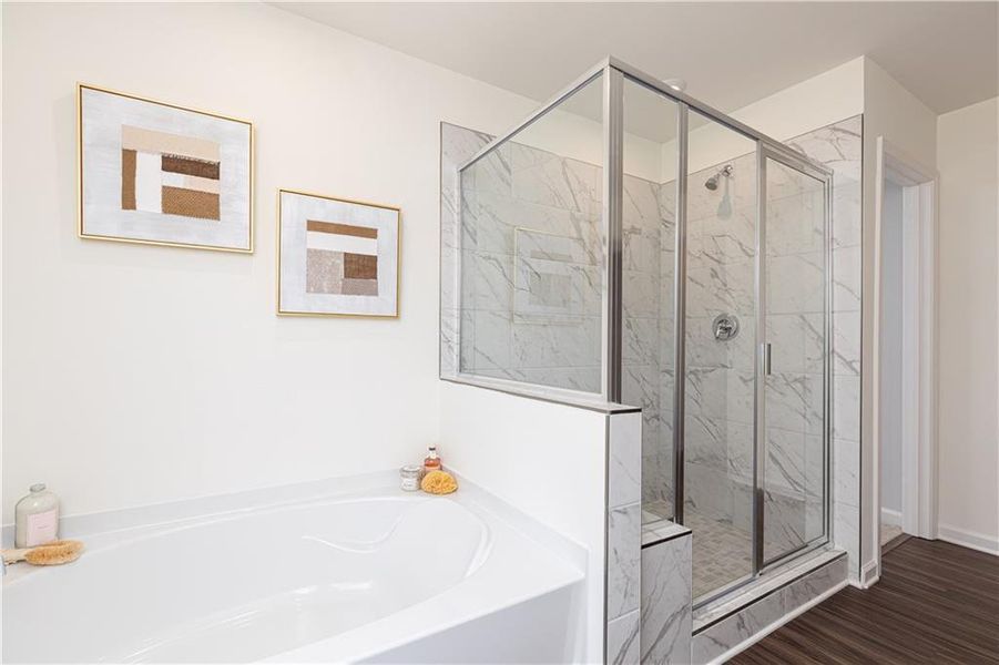 Furnished interior view inside a new home in , Powder Springs (Image 38).