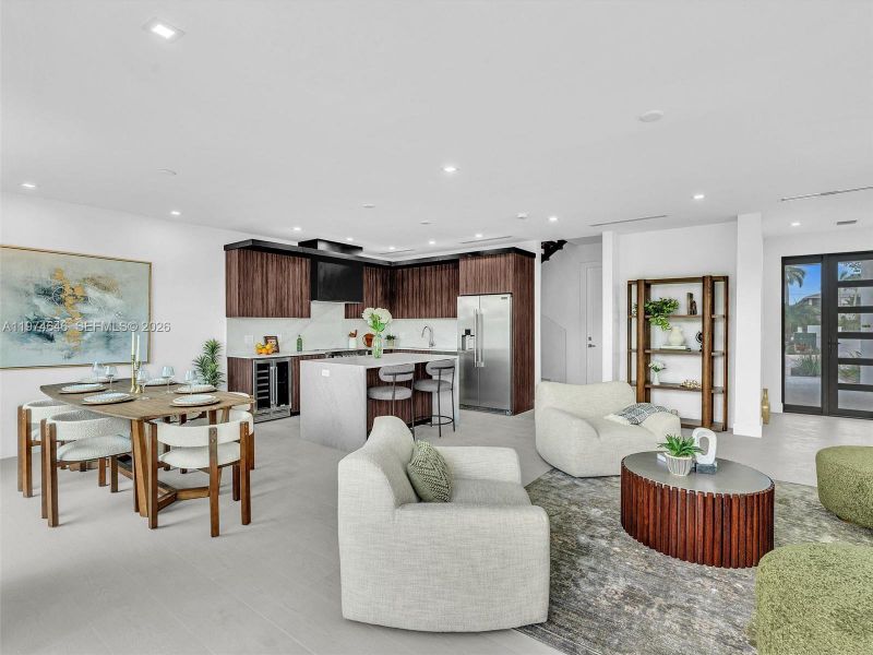 Furnished interior view inside a new home in , Dania Beach (Image 63).