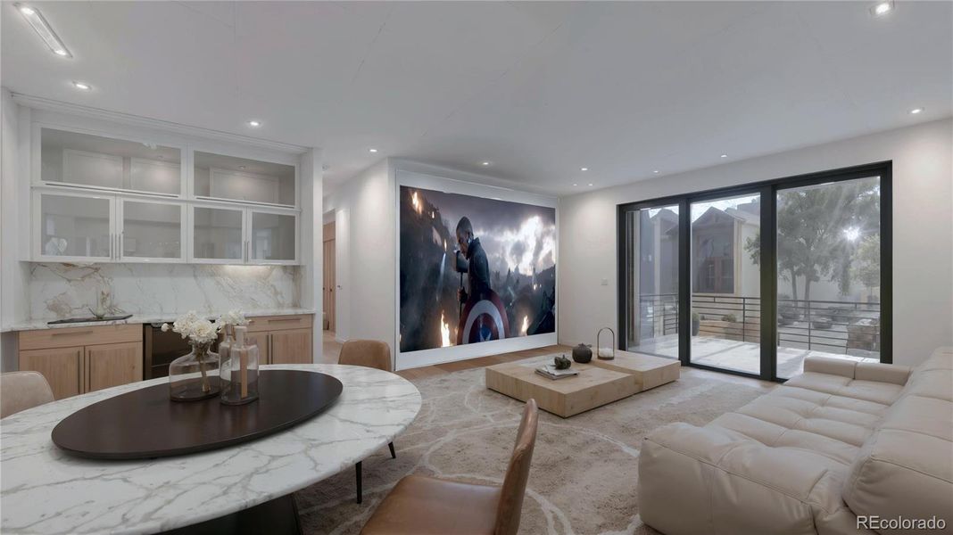 Furnished interior view inside a new home in , Evergreen (Image 8).