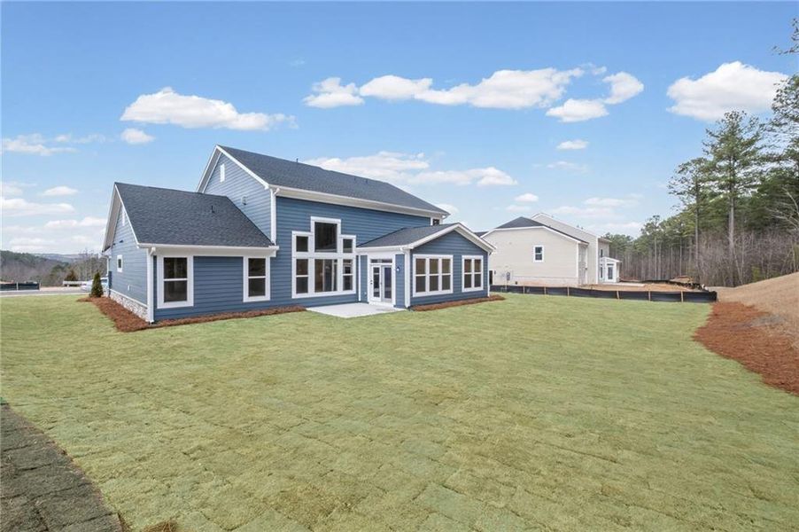 Exterior details and patio area of a home in Governor’s Preserve, Canton (Image 28).