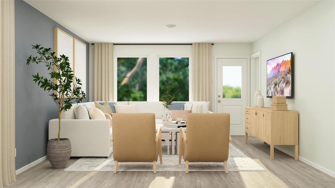 Furnished interior view inside a new home in The Grand Prairie, Hockley (Image 3).