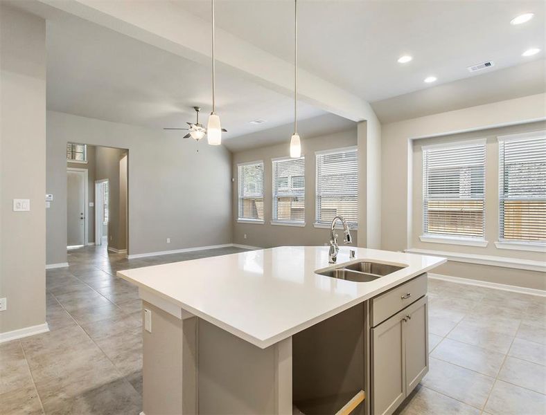 Furnished interior view inside a new home in Wood Leaf Reserve, Tomball (Image 9).