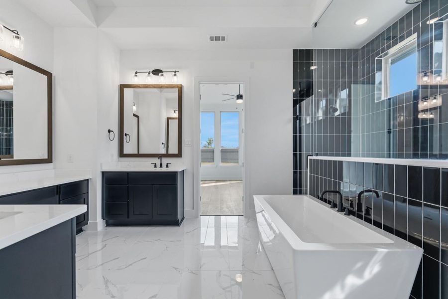 Furnished interior view inside a new home in , Cypress (Image 4).