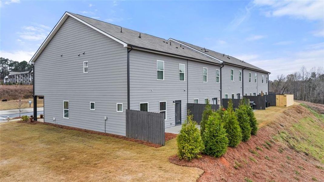 Exterior details and patio area of a home in Reeves Park, Stockbridge (Image 27). Exterior details and patio area of a home in Reeves Park, Stockbridge (Image 27).