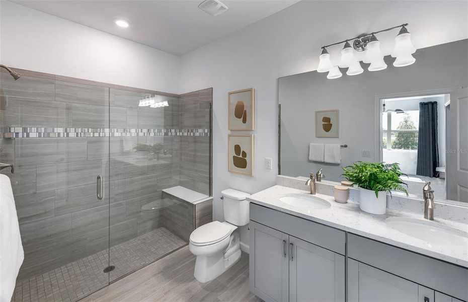 Furnished interior view inside a new home in BeachWalk by Manasota Key, Englewood (Image 22).