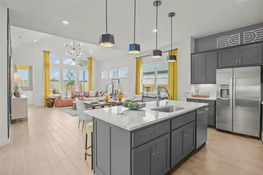 Representative furnished interior of a home built from the Dayton by Chesmar Homes in Wildrye 45', Waller (Image 4).