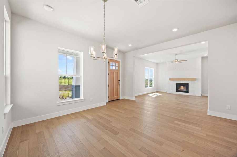 Spacious, unfurnished interior of a new home in The Heights at Uptown Celina, Celina (Image 11). Spacious, unfurnished interior of a new home in The Heights at Uptown Celina, Celina (Image 11).