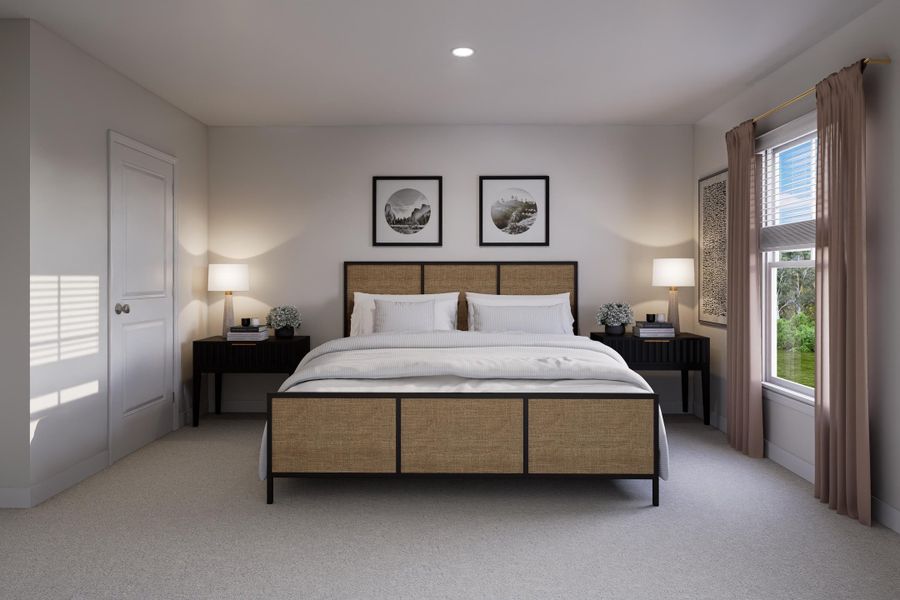 Furnished interior view inside a new home in The Crossing at St. James, Goose Creek (Image 6).