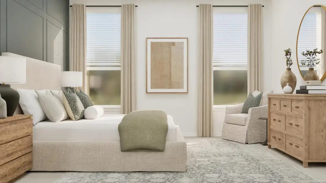 Furnished interior view inside a new home in Brookmill, San Antonio (Image 28).