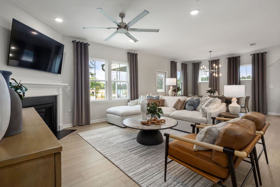 Furnished interior view inside a new home in Providence Oaks, Fuquay Varina (Image 9).