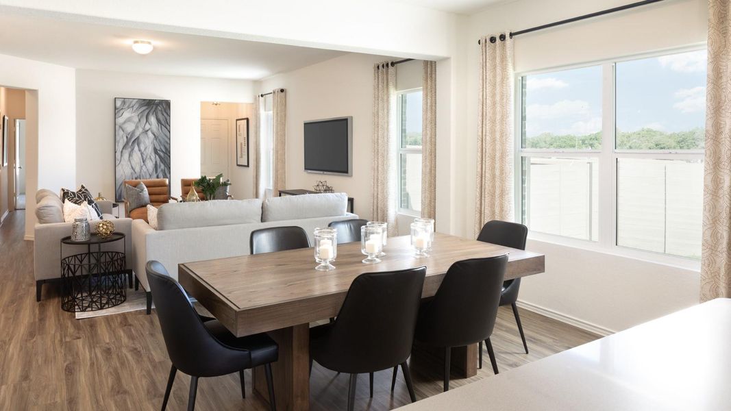 Furnished interior view inside a new home in Meadowlark Preserve, Pflugerville (Image 7).