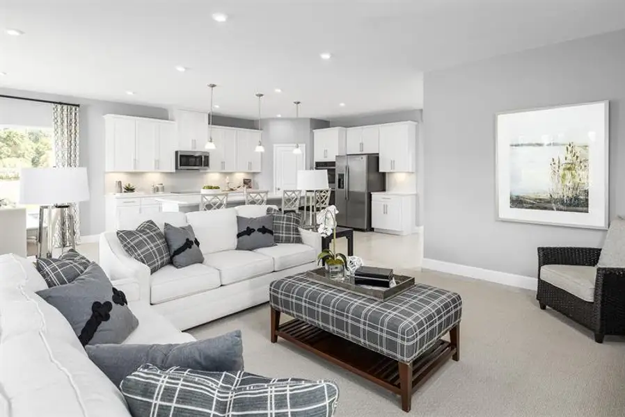 Representative furnished interior of a home built from the Lynn Haven by Ryan Homes in Copperleaf, Ocala (Image 7).